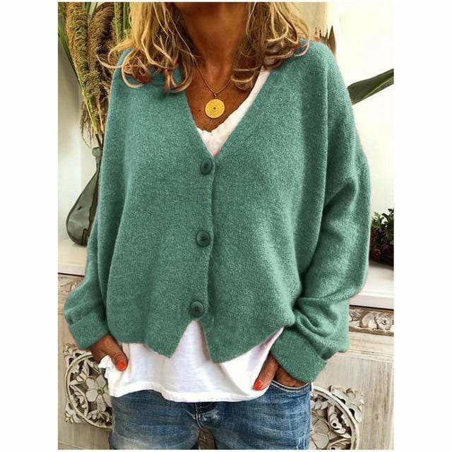 Stilla | Casual V-Hals Cardigan Uldblanding