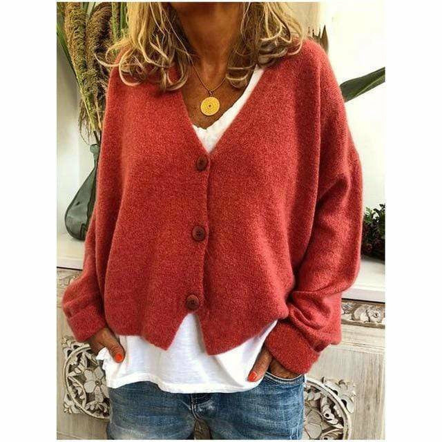 Stilla | Casual V-Hals Cardigan Uldblanding