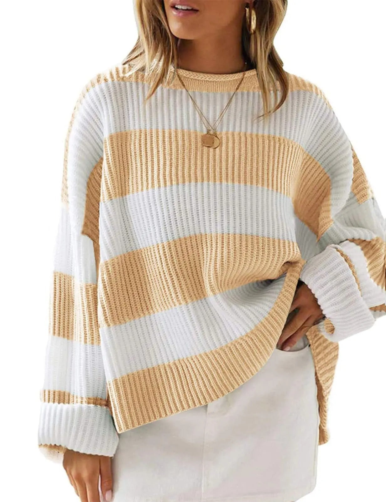 Stilla | Casual Sweater Med Striber