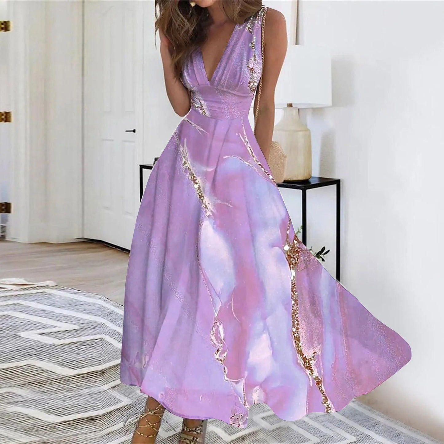 Stilla | Elegant Kjole med Print