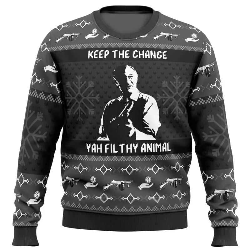 Stilla | Unisex julesweater med anime tryk