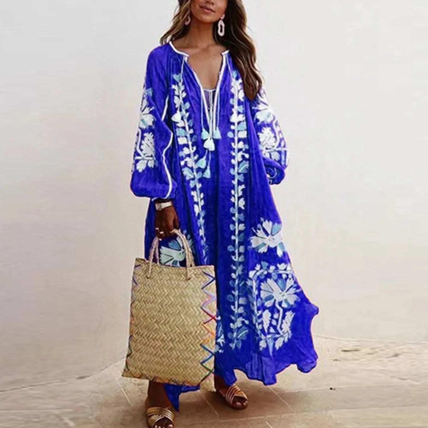 Stilla | Oversized Vintage Print Kjoler