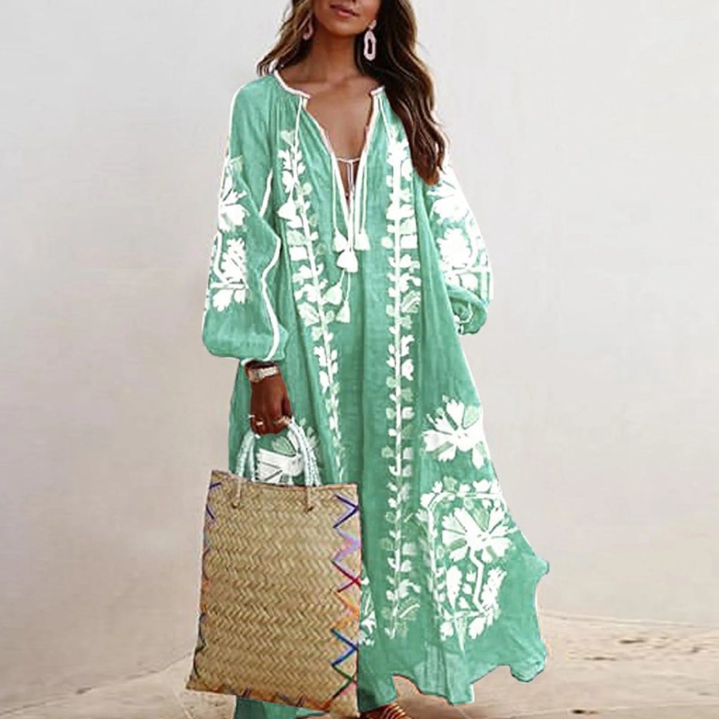 Stilla | Oversized Vintage Print Kjoler