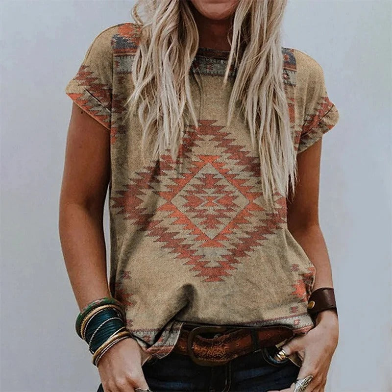 Stilla | Top med Vintageprint