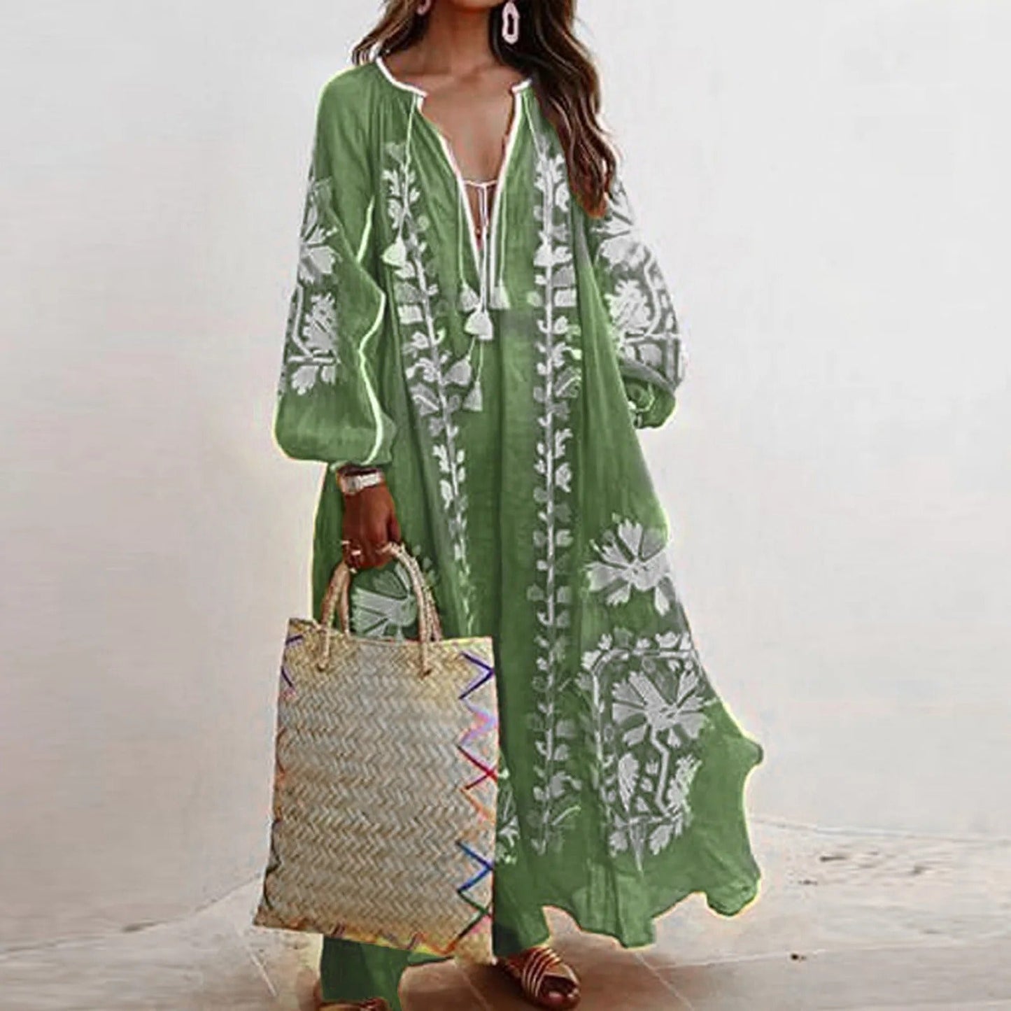 Stilla | Oversized Vintage Print Kjoler