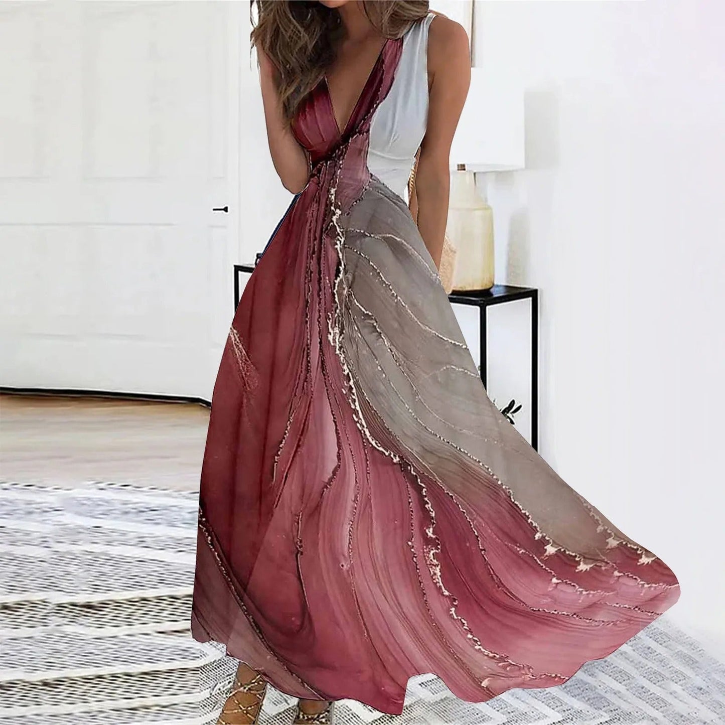 Stilla | Elegant Kjole med Print