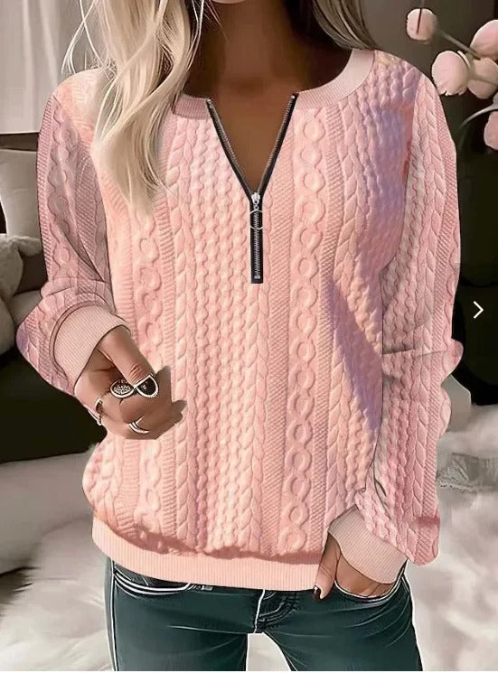 Stilla | Pullover Af Drejet Strik