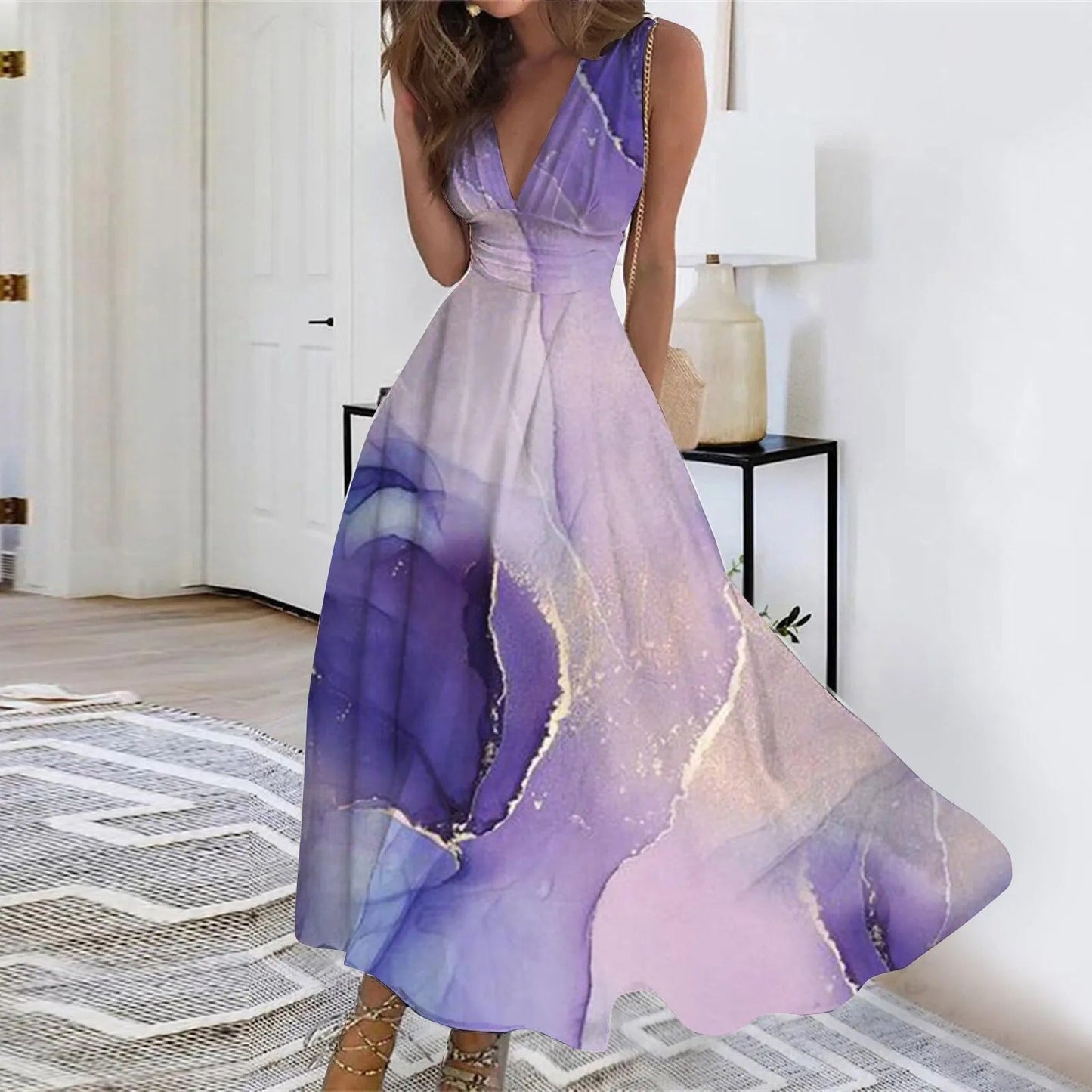 Stilla | Elegant Kjole med Print