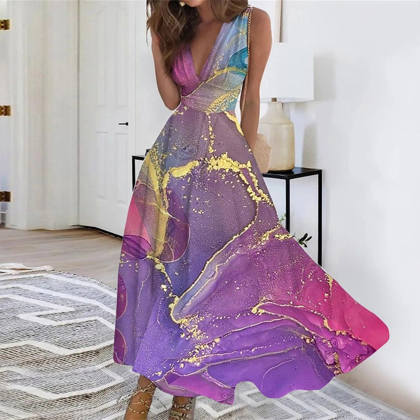 Stilla | Elegant Kjole med Print