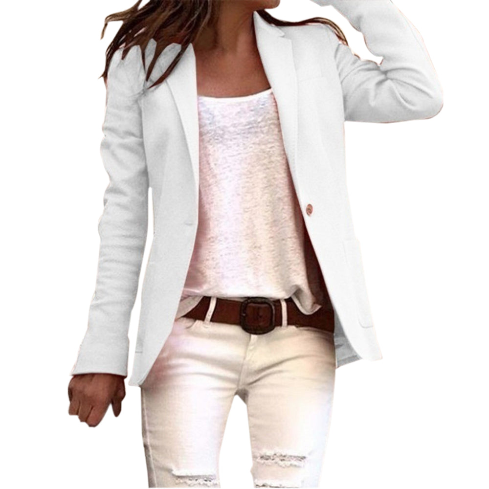 Stilla | Reversknap, Slank, Langærmet, Blazer