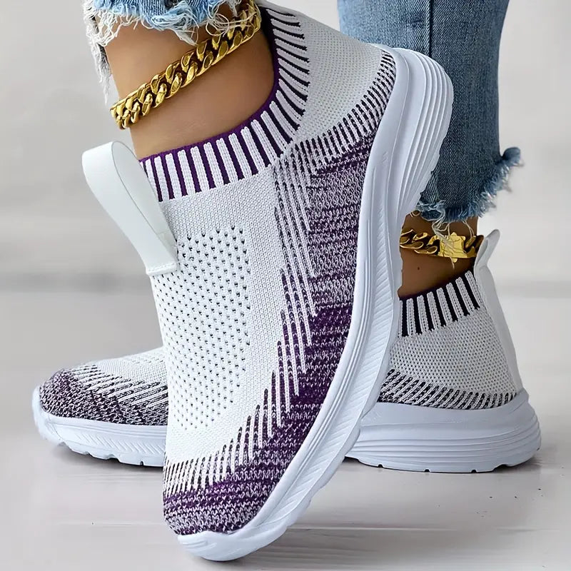 Stilla | Elegante Strik Sneakers Til Kvinder Model Claire Afslappet Og Stil