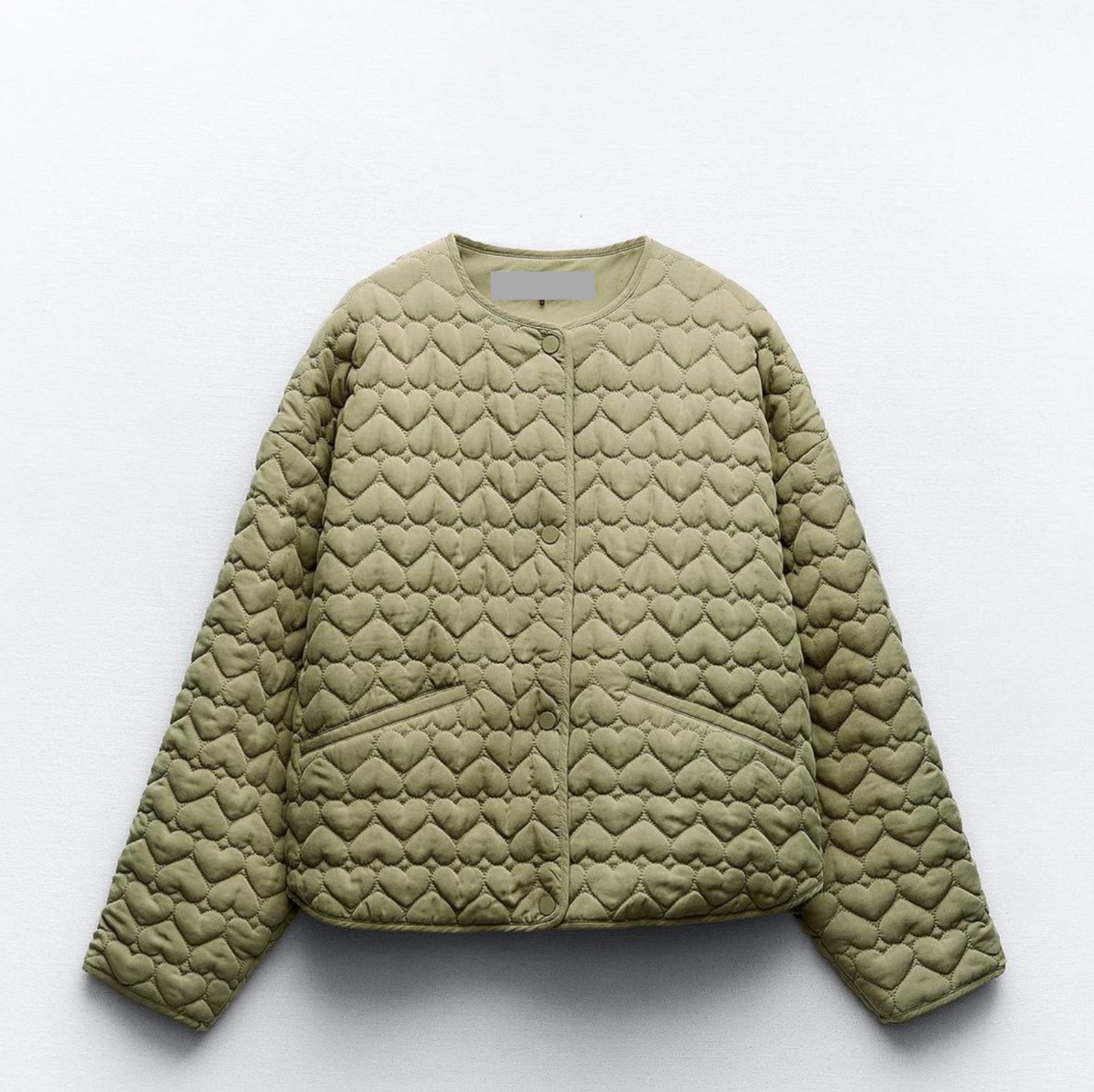 Stilla | Vatteret veste med hjerte mønster