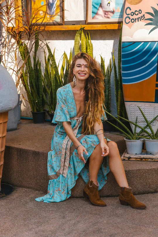 Stilla | Printet Boho-Kjole