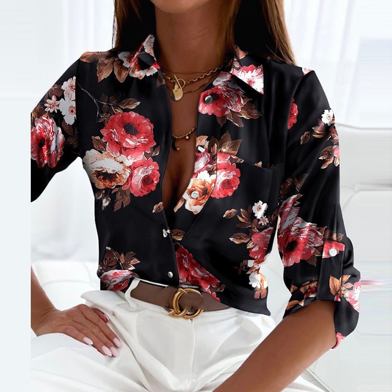 Stilla | Bluse Med Klapkrave