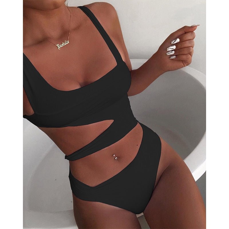 Stilla | Sexy Én Delt Push up Badedragt