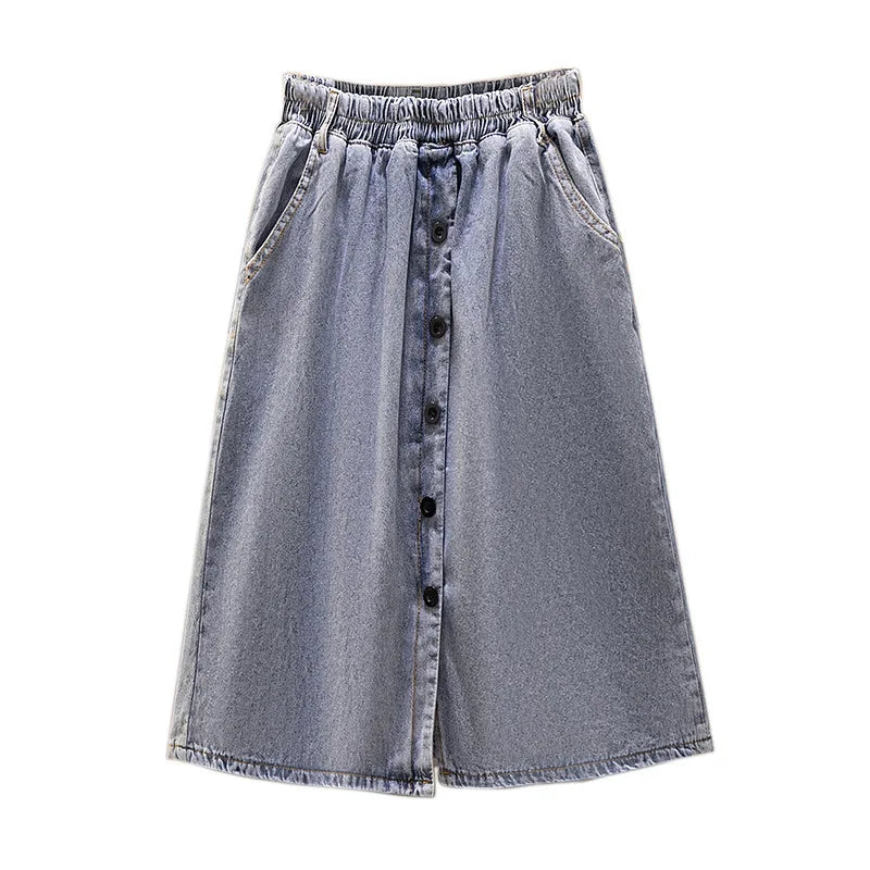 Stilla | Kvinders 3 7xl Denim Mode Designer A-Line Korte Nederdele (plus Størrelse)