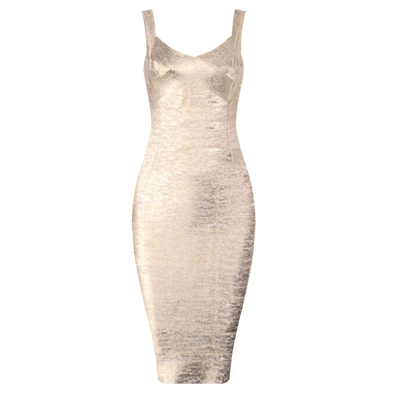 Stilla | Kvinders Bandage Mode Designer Bodycon Kjoler (midi)