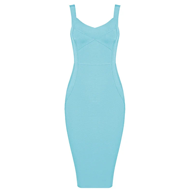 Stilla | Kvinders Bandage Mode Designer Bodycon Kjoler (midi)