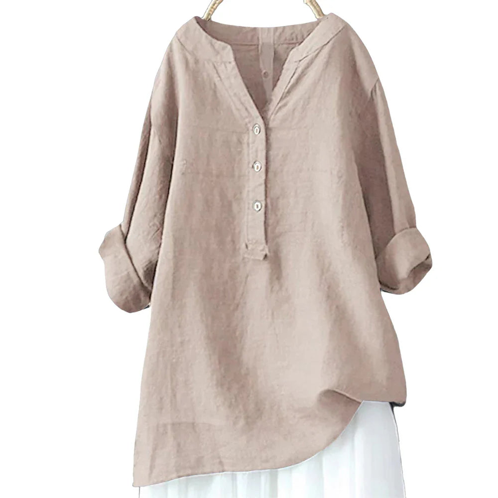 Stilla | Kvinders Bluse Linned Trøje 5xl Mode Designer Langærmede Toppe (plus Størrelse)