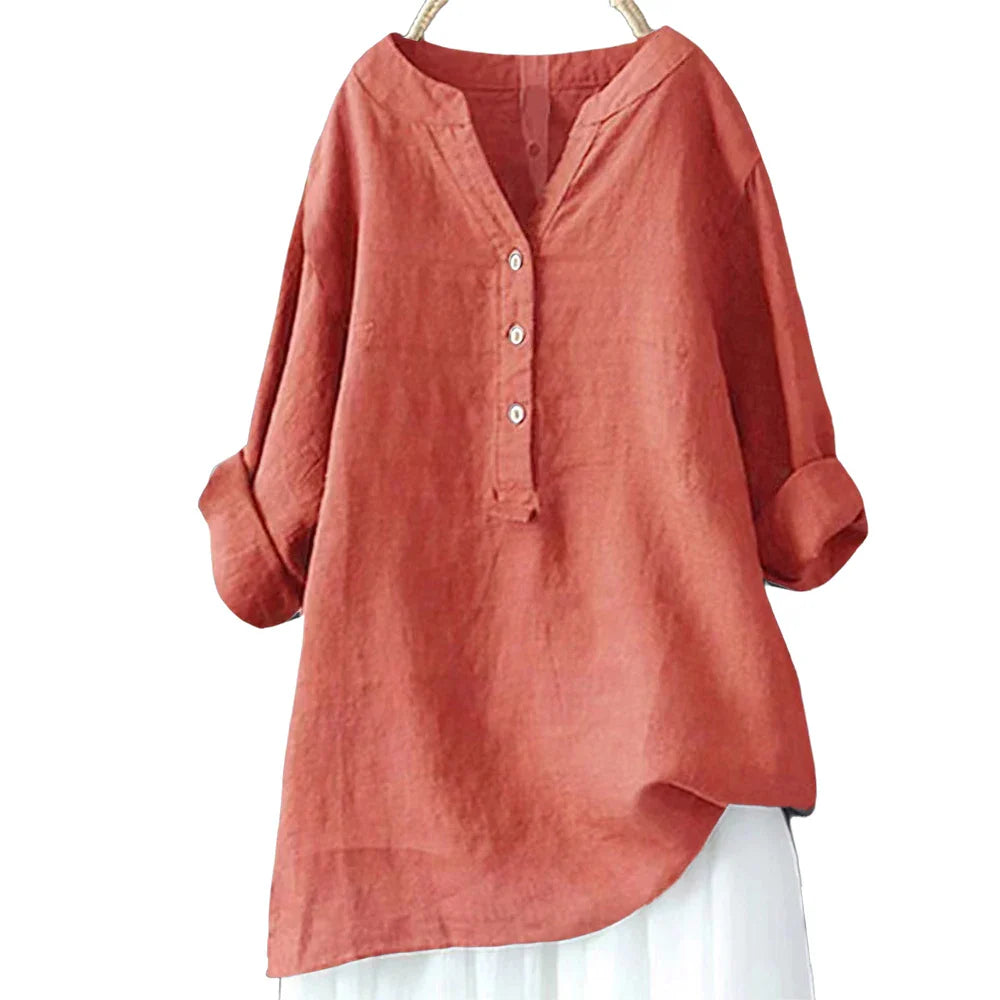 Stilla | Kvinders Bluse Linned Trøje 5xl Mode Designer Langærmede Toppe (plus Størrelse)