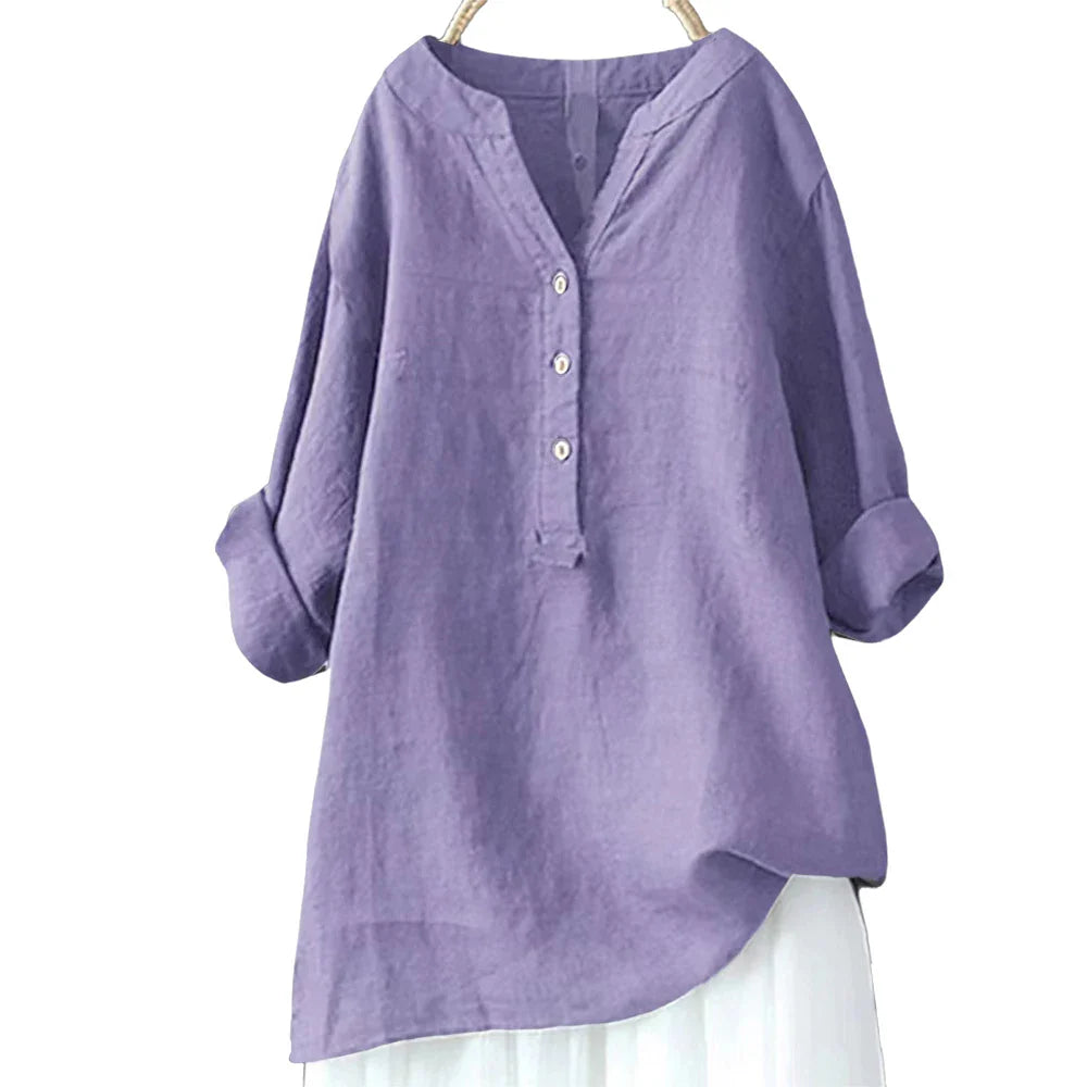 Stilla | Kvinders Bluse Linned Trøje 5xl Mode Designer Langærmede Toppe (plus Størrelse)