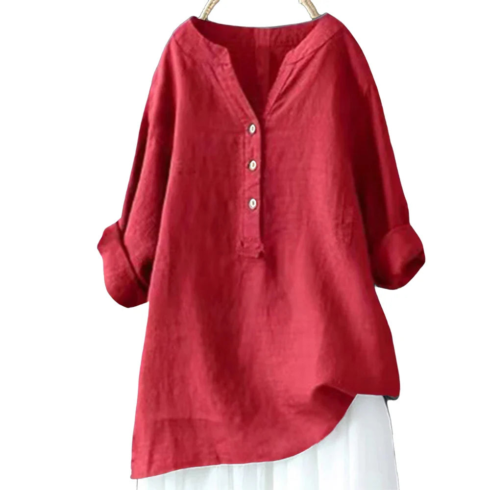 Stilla | Kvinders Bluse Linned Trøje 5xl Mode Designer Langærmede Toppe (plus Størrelse)