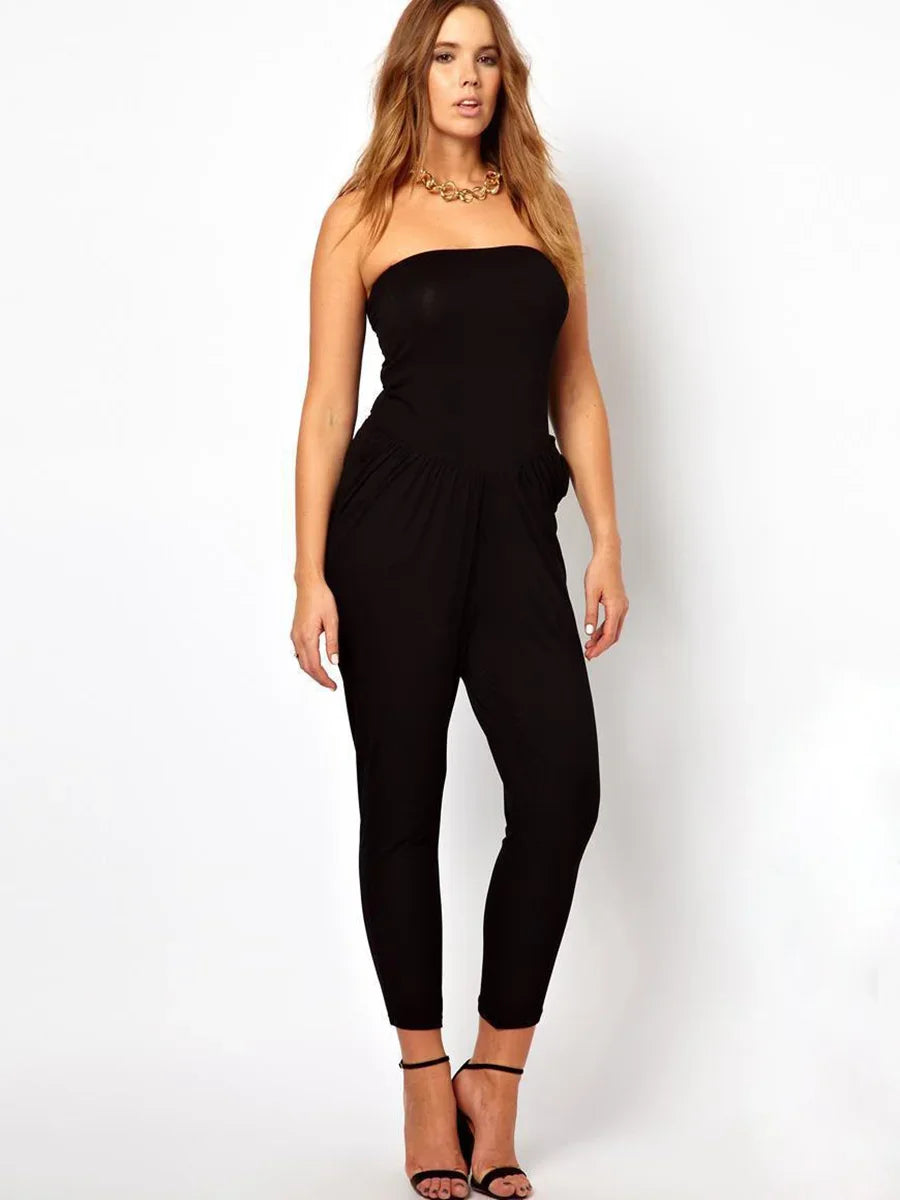 Stilla | Kvinders Bodycon Mode 2 8xl Designer Off Shoulder Jumpsuits (plus Størrelse)