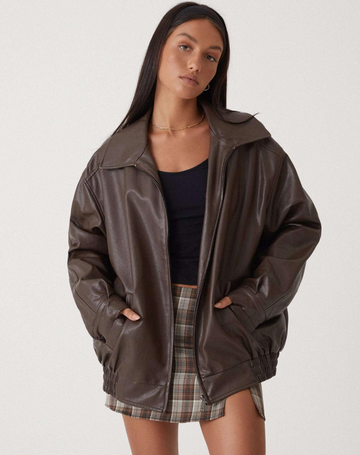 Stilla | Cavita PU Jakke PU-Læder Trendy & Varm