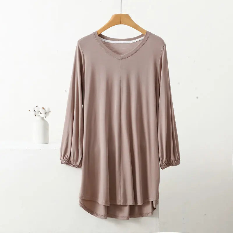 Stilla | Designer 1 8xl Høj Til Lav 3/4 Lange Ærmer Toppe (plus Størrelse)