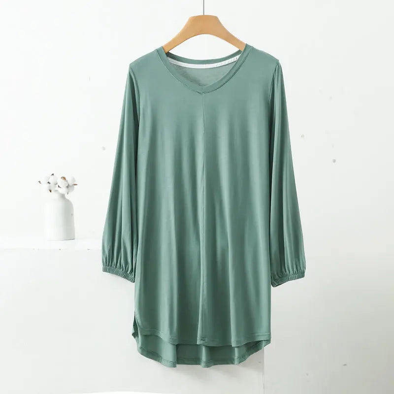 Stilla | Designer 1 8xl Høj Til Lav 3/4 Lange Ærmer Toppe (plus Størrelse)