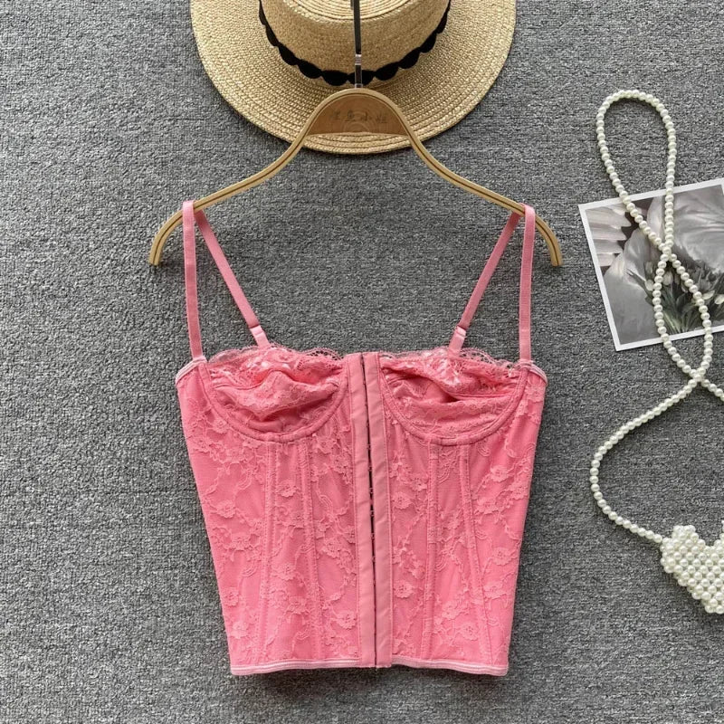 Stilla | Designer Blonde Korsæt Crop Tops Toppe