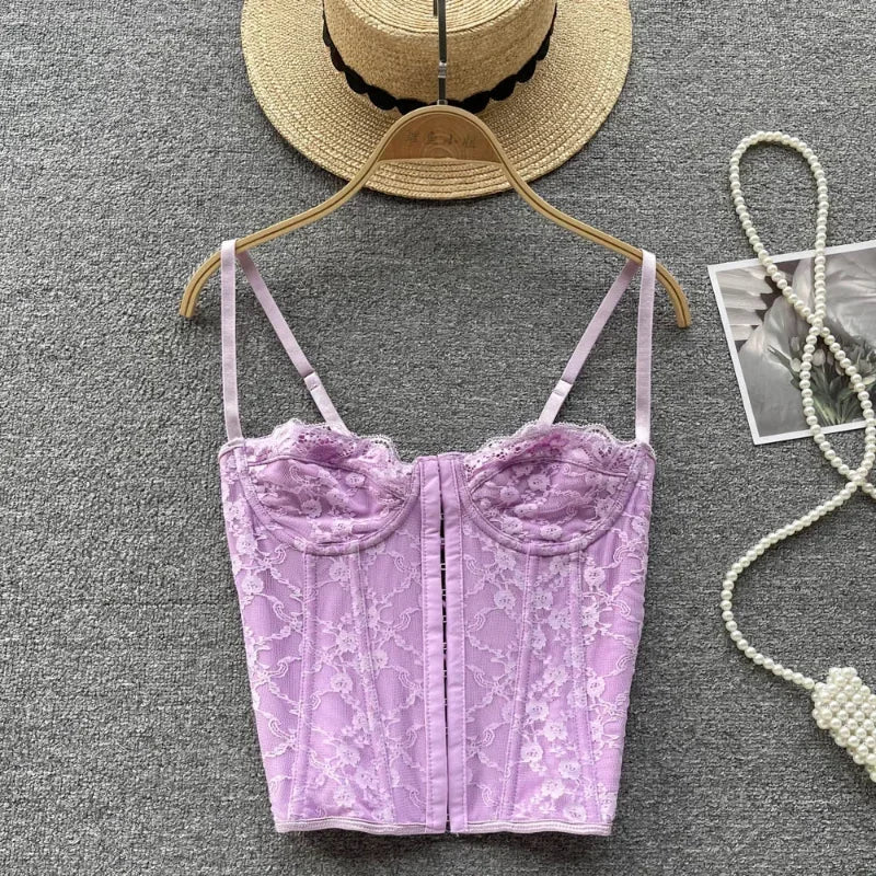 Stilla | Designer Blonde Korsæt Crop Tops Toppe