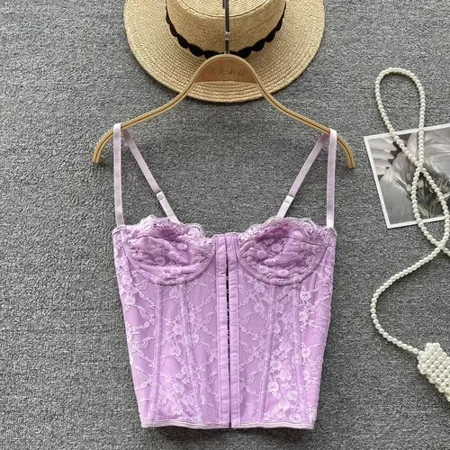 Stilla | Designer Blonde Korsæt Crop Tops Toppe