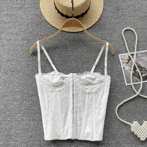 Stilla | Designer Blonde Korsæt Crop Tops Toppe