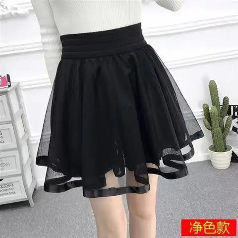 Stilla | Designer Mesh Overlay Mini Nederdele (kort)