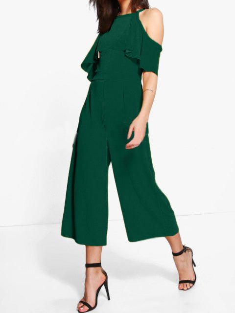 Stilla | Dame Jumpsuits Faldet Off Shoulder Bred Ben Jumpsuit