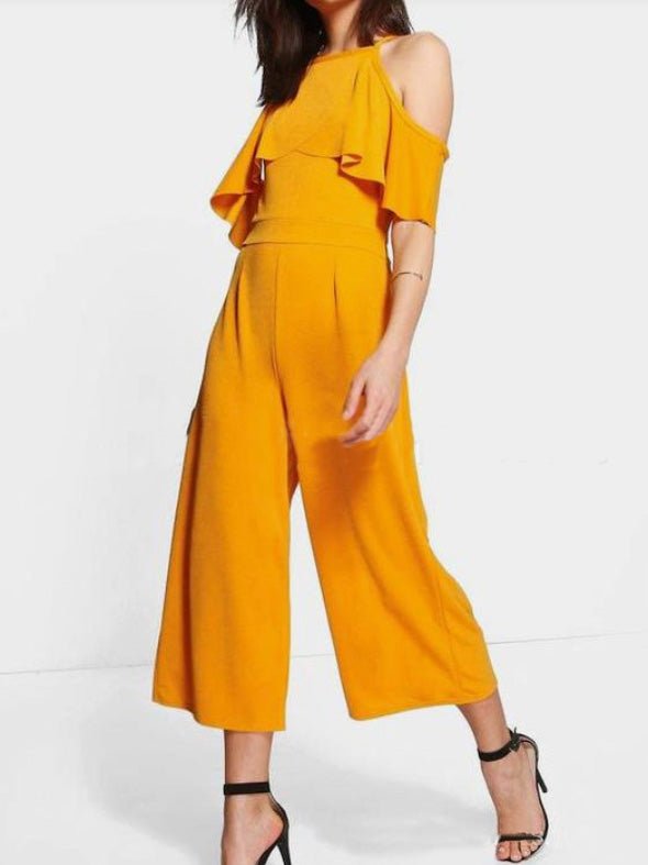 Stilla | Dame Jumpsuits Faldet Off Shoulder Bred Ben Jumpsuit