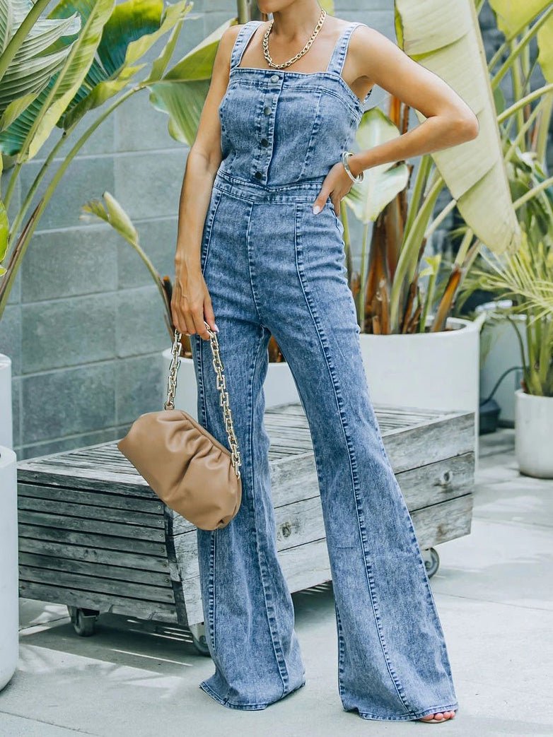 Stilla | Dame Jumpsuits Vasket Micro Flare Strop Jumpsuit