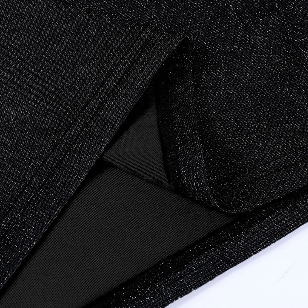 Stilla | Kvinders Snøre Op Bodycon Pailletter Mode Designer Kjoler (kort)