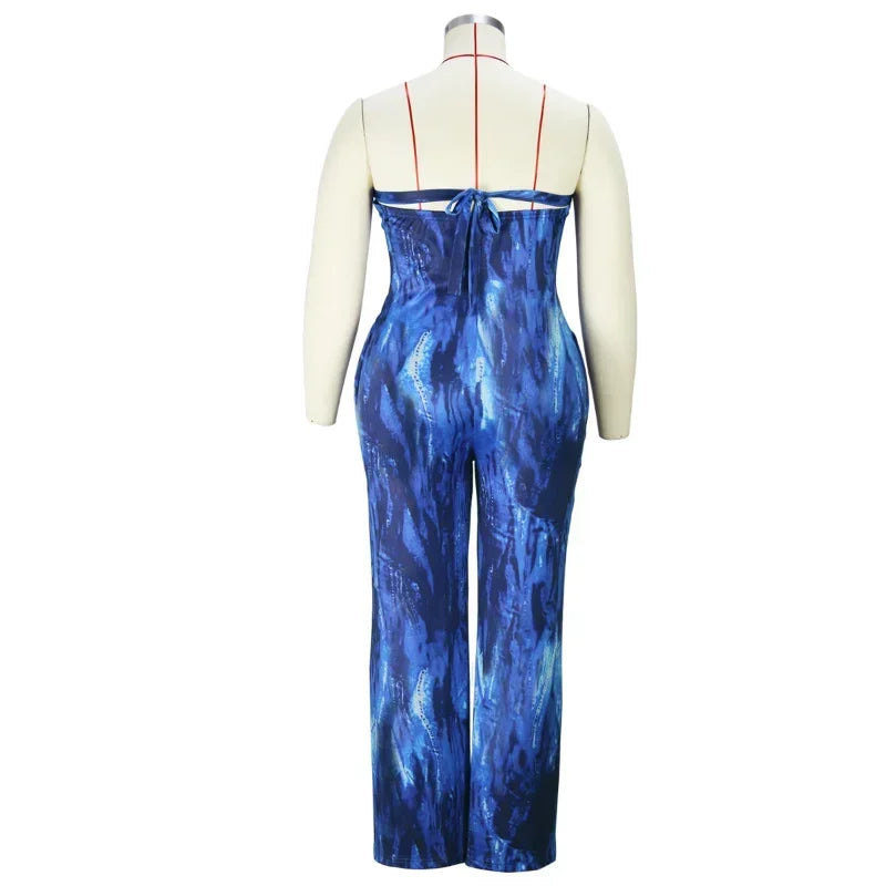 Stilla | Kvinders Off Shoulder 1 4xl Mode Designer Bred Ben Jumpsuits (plus Størrelse)