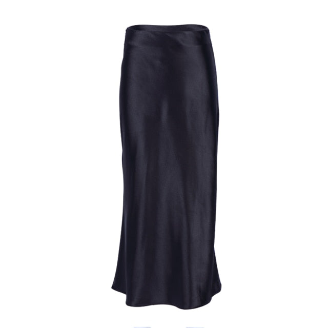 Stilla | Kvinders Kontor Mode Designer Satin Nederdele (midi)