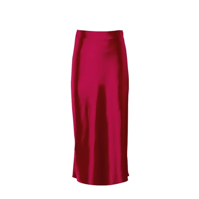 Stilla | Kvinders Kontor Mode Designer Satin Nederdele (midi)