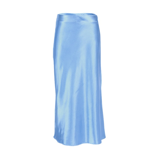 Stilla | Kvinders Kontor Mode Designer Satin Nederdele (midi)