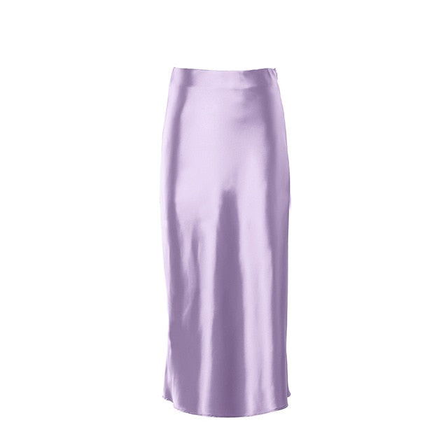 Stilla | Kvinders Kontor Mode Designer Satin Nederdele (midi)