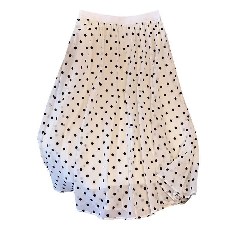 Stilla | Kvinders Polka Dot A-Line Fashion Designer 4 9xl Mini Nederdele (plus Størrelse)
