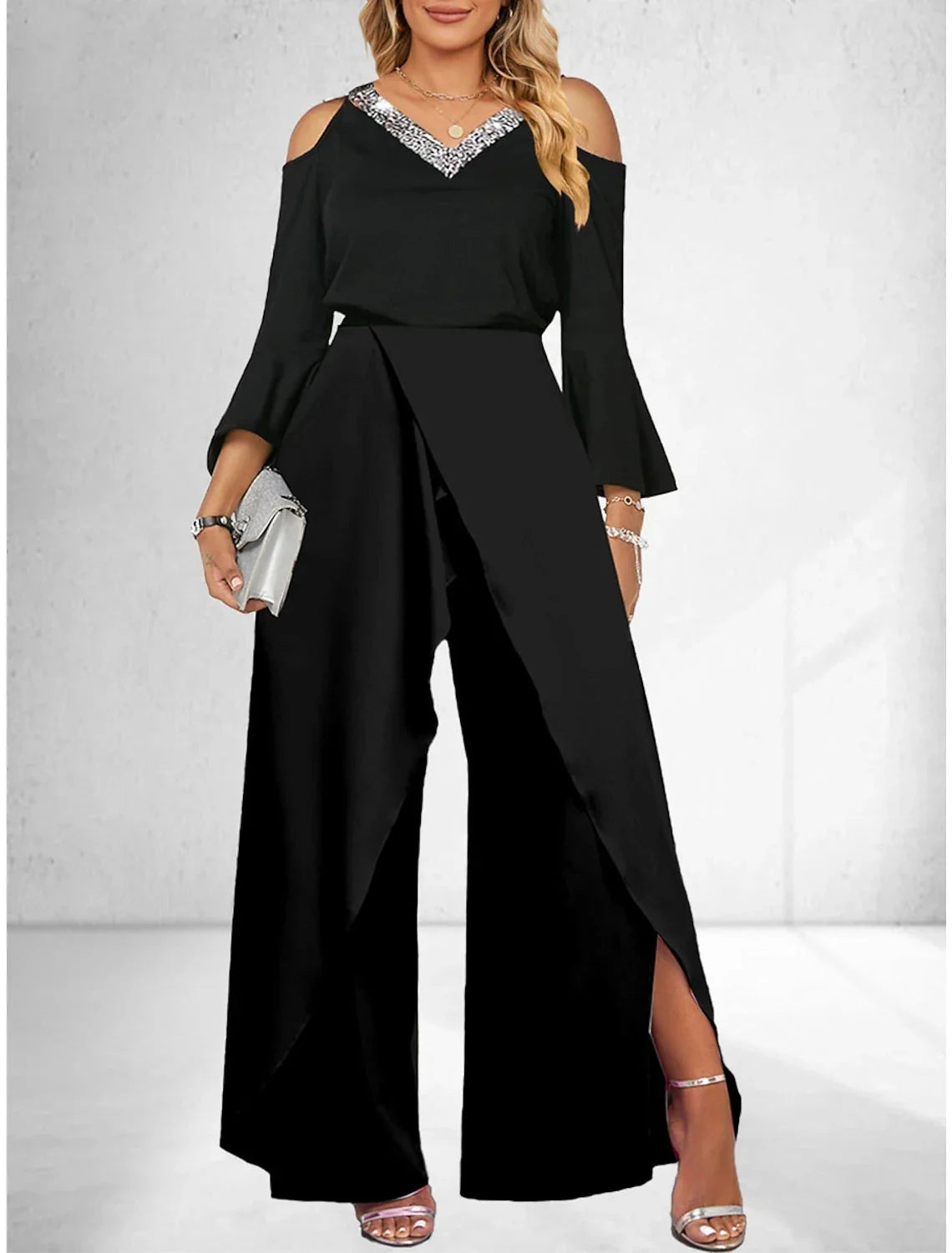 Stilla | Kvinders Rompere Asymmetrisk Kolde Skuldre Mode Designer Shorts