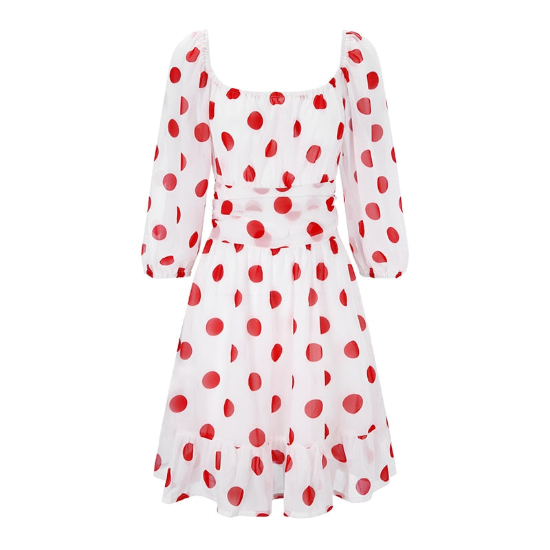 Stilla | Kvinders Ruffle Bow Mode Designer Elastisk Talje Kjoler (kort)