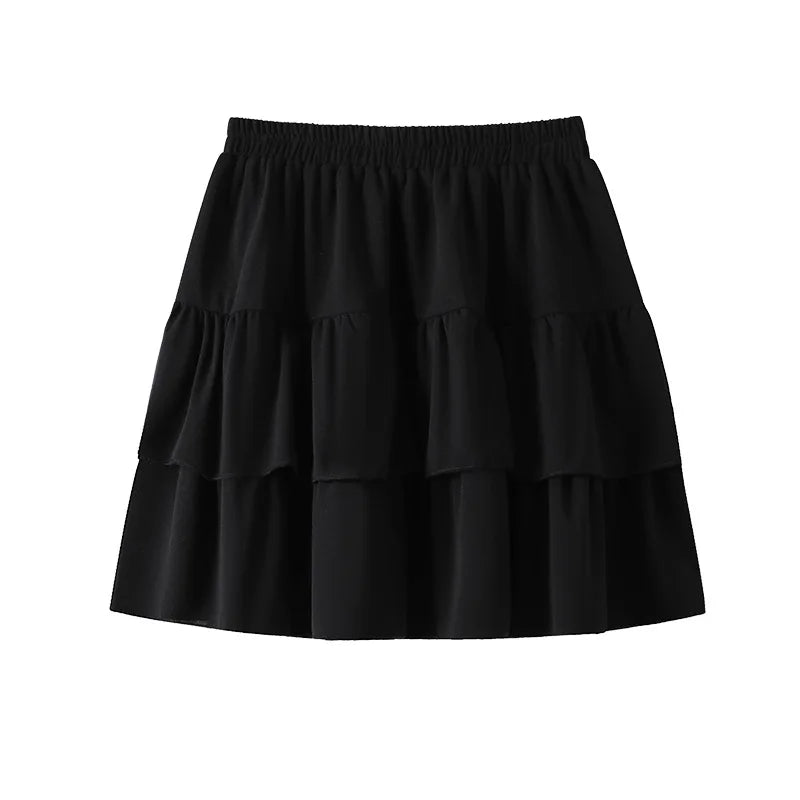 Stilla | Kvinders Ruffle Fashion Designer A-Line 5 9xl Mini Nederdele (plus Størrelse)