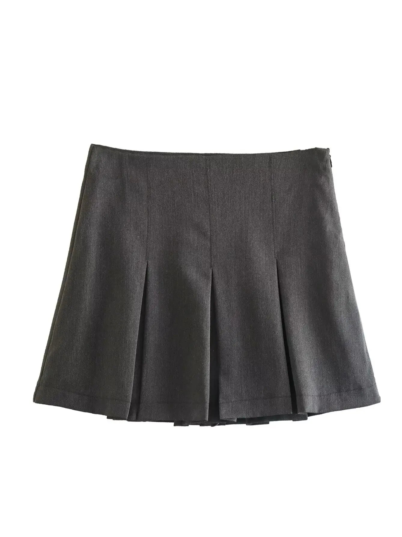 Stilla | Kvindernes Ruffles Plisseret Mode Designer Mini Nederdele (korte)