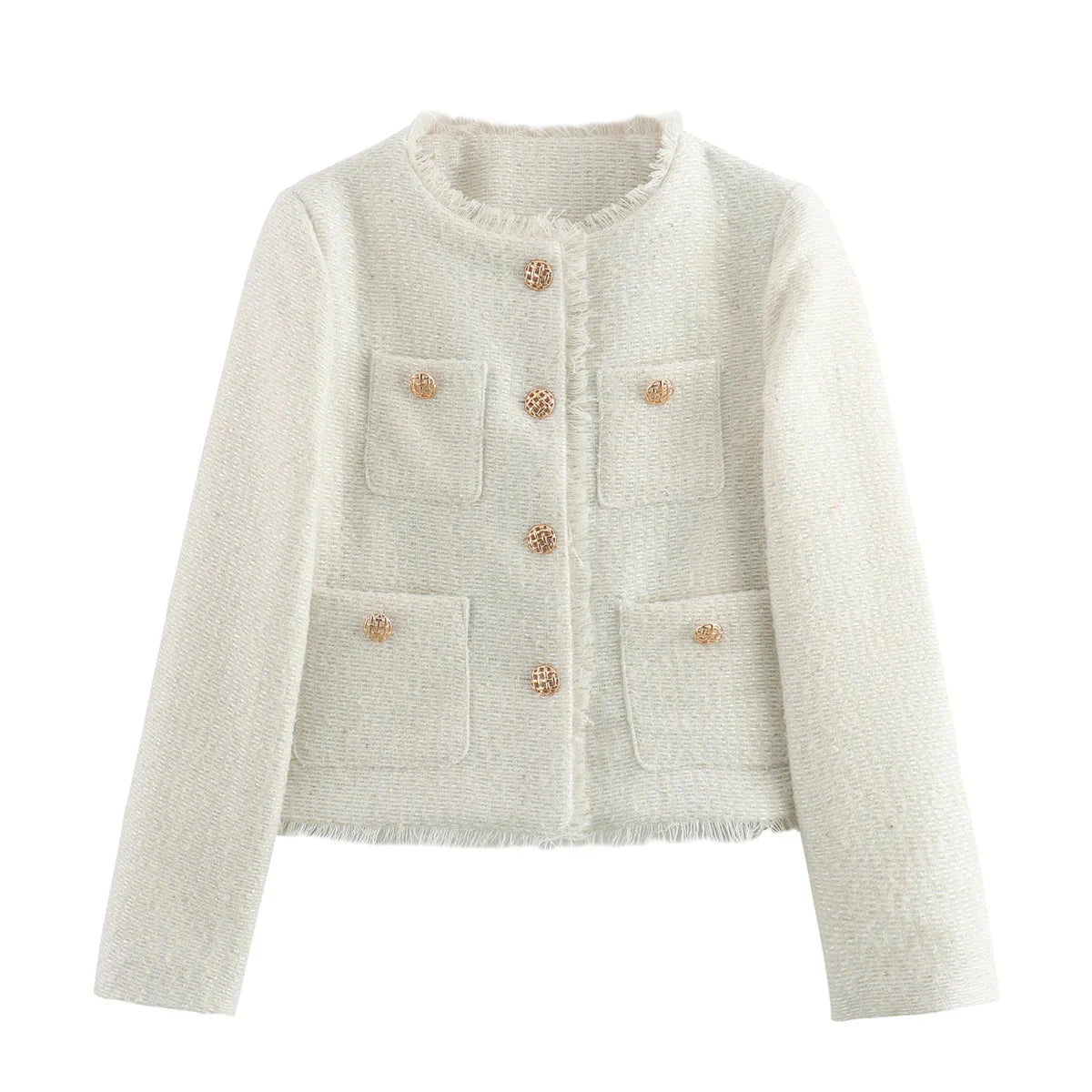 Stilla | Kvindernes Rustikke Toppe Mode Designer Tweed Uldjakker
